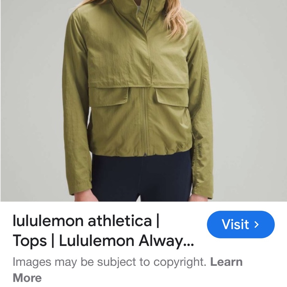 lululemon athletica Women's Green Jacket